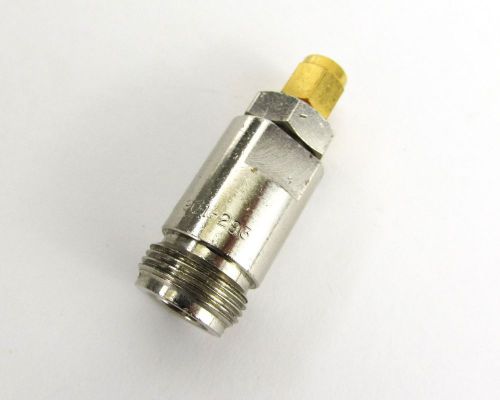Amphenol 901-293 Connector Adapter Type N/F - SMA/M DC-12.4GHz Gold