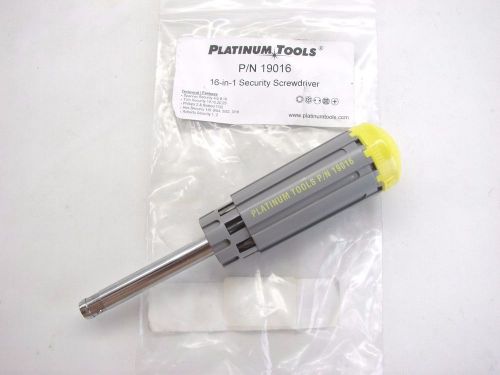 Platinum Tools 19016 16-In-1 Security Screwdriver Includes 16 Bits (b358)