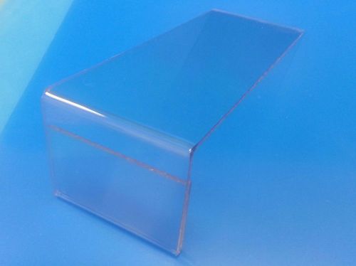 Lot of 25 clear acrylic shelf talker label holder 5 1/2&#034; x 4&#034; sign (5 1/2 x 14) for sale