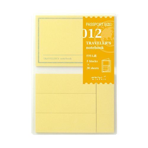 Midori 14349006 Traveler&#039;s Notebook Refill Passport Size Sticky Note F/S Japan