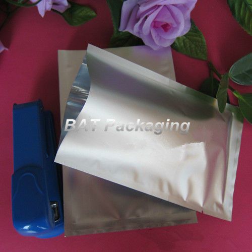 Open Silver Poly Bags Aluminum Foil Bag Packaging Food Storage Package Pouches
