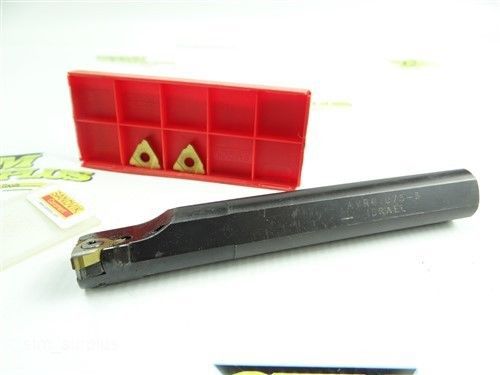 Avrg israel indexable threading bar 3/4&#034; shank coolant thru + 2 carbide inserts for sale