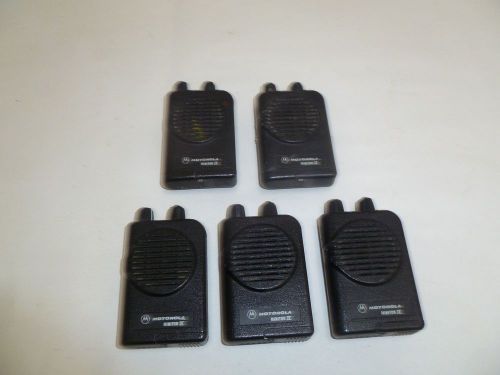 Lot of FIVE Motorola Minitor IV Stored Voice VHF Fire EMS Pagers - Need Work