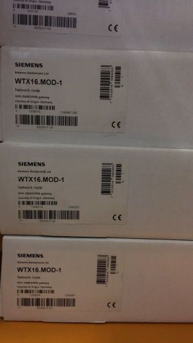 Siemens WTX16.MOD-1 Network Node with Gateway GSM for 500 devices, New!