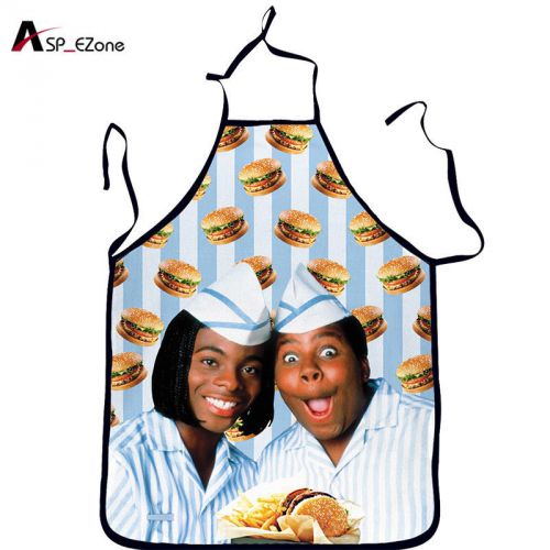 1pc new creative apron donuts/hamburg/beauty printing party home cooking apron for sale