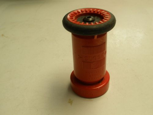 Adjustable Spray Fire Hose Nozzle 4.5&#034; Long 1 1/2&#034; NH 1575 Poly Plastic Red