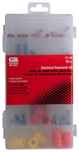 Gardner bender 80 piece wire connector &amp; terminal assortment tk-100 for sale