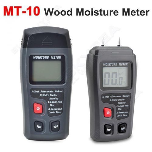 2-Pin Digital Damp Moisture Meter Detector Tester Plaster Wood Timber Sensor