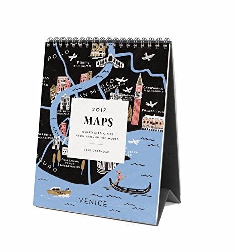 Rifle Paper Co 2017 Desk Calendar (Maps)