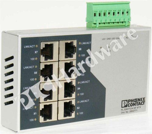 Phoenix Contact FL SWITCH SF 8TX Ethernet Switch 10/100 Mbps 24V DC