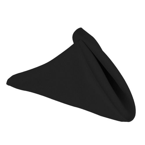 TableLinensforLess.com 6-pack Cloth Napkin (Black) Black
