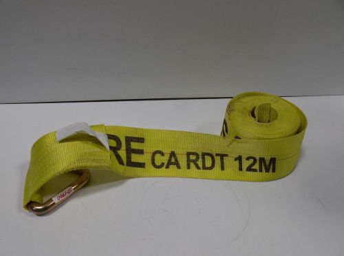 YELLOW POLYESTER WINCH STRAP 5000 LB WORKING LOAD LIMIT