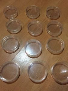 Petri Dishes Lot Of 12 Covered, Science Fair Project, Plastic