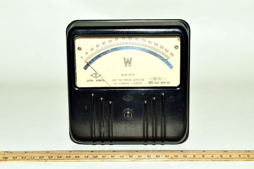Vintage Analog Device Bakelite Panel Wattmeter Power Meter AC 0-150 W Soviet