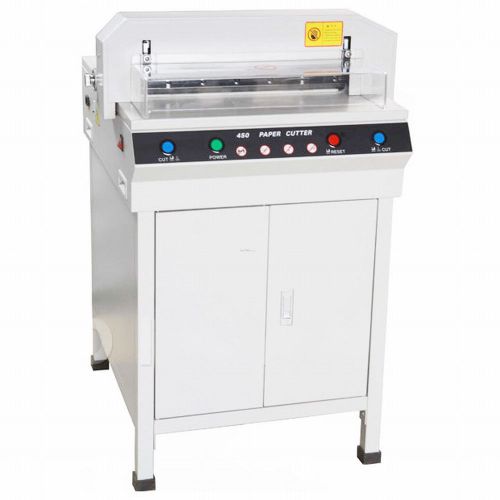 New 17.7&#034; Guillotine Cutting Machine Office Electric Stack Paper Cutter On Sale