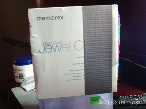 MEMOREX 30 SLIM COLOR JEWEL CASES