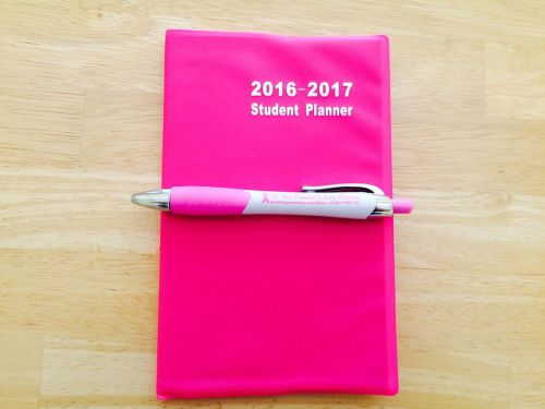 2016 2017 student planner pink breast cancer for sale