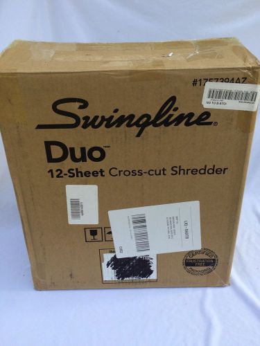 Black Swingline Paper Shredder /12 Sheet Cross-cut Junk Mail CD DVD