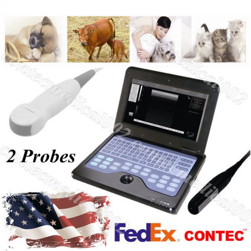 Hot Vet Veterinary Ultrasound Scanner Digital Machine System+2 Probes, CMS600P2