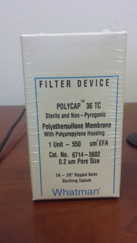 Whatman 6714-3602 Polycap TC 36 Polyethersulfone Membrane Capsule Filter
