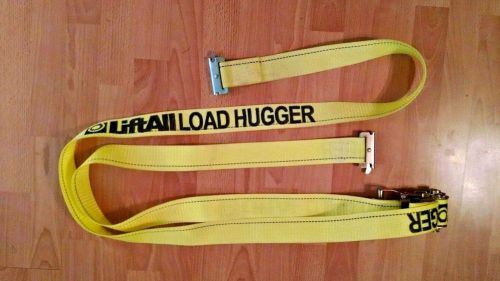 12&#039;x2&#034; 1000lb-WLL Yellow Ratchet E-Track Fitting Load Hugger