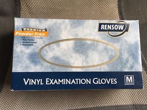Rensow Premium Powder Free Vinyl Examination Gloves
