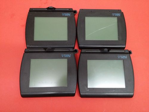 4x Topaz T-LBK766SE-BHSB-R backlit LCD signature capture pad