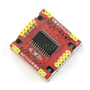 Red MAX7219 LED Dot Matrix Arduino Microcontroller Display Module Control