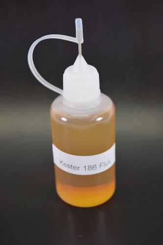 30ml Kester 186 Liquid Soldering Reflow Flux Rosin Needle Tip Bottle No Clean