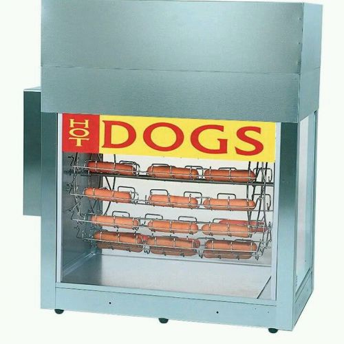 Super dogeroo rotisserie hot dog cooker, and bun warmer for sale