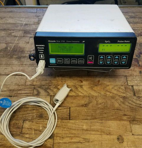 Ohmeda Biox 3700 Pulse Oximeter w/ FingerTip Probe