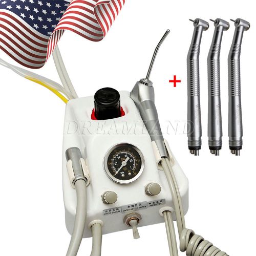 Dental Portable Turbine Unit + 3 pcs High speed handpiece NSK Style 4H