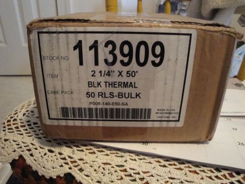 Brand New box of 50 Rolls 2 1/4&#039;&#039; x 50&#039; Credit Card Machine Thermal Paper &#034;WOW&#034;