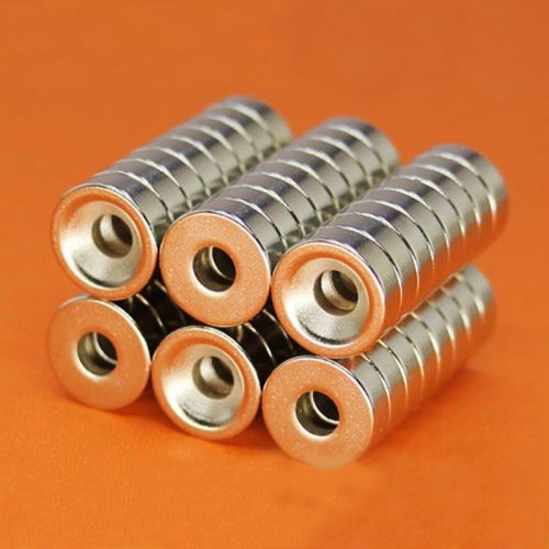 10/20/50Pcs Strong N35 Round Rare Earth Magnets Neodymium 12x4mm Hole 4mm Magnet