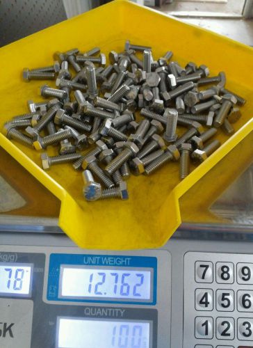 5/16-18 x 1 hex head cap screw stainless steel, 100pcs. for sale