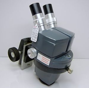 AMERICAN OPTICAL 569 Microscope W/ Focus Holder 10XWF 30X RING LIGHT READY #192