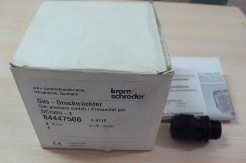 NEW Kromschroder DG150U-3 84447500 30-150 MBAR Gas Pressure Switch