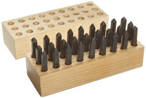 Young Bros. Young Bros 00274 27 Piece Reversed Stamp Letter Set, Steel, 1/32&#034;