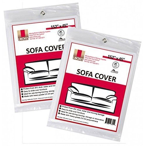 Uboxes SOFA Moving Covers (2 Pack) - 45&#034; x 152&#034; - Moving &amp; Storage Bags - UBOXES