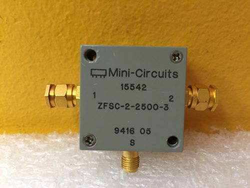 Mini-Circuits ZFSC-2-2500-3, 10 to 2500 MHz, SMA (M-M-F) Coaxial Power Splitter