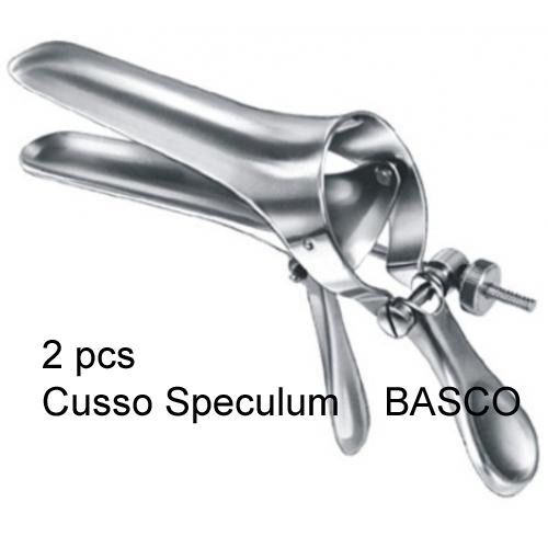 Set Of 2 Cusco Speculum Stainless Medical Instrument by BASCO, Free DHL Shipping