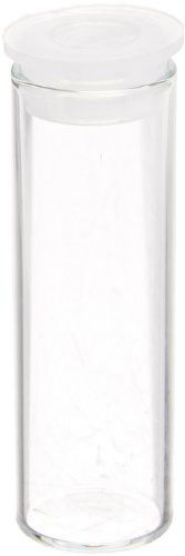 National Scientific Vials Clear Glass Separate Cap, 15mm Diameter X 45mm Height