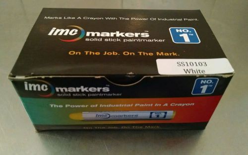 Imc marker no.1 solid stick paintmarker metal wood concrete crayon white ss10103 for sale