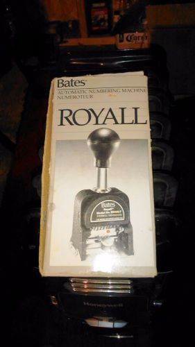 Bates Royal Stamp Auto number machine