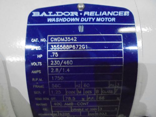 BALDOR CWDM3542 MOTOR *NEW NO BOX*