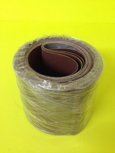 Lot Of 5 Hermes RB346M Abrasive Belts 4&#034; X 118&#034; 120 To 400 Grit