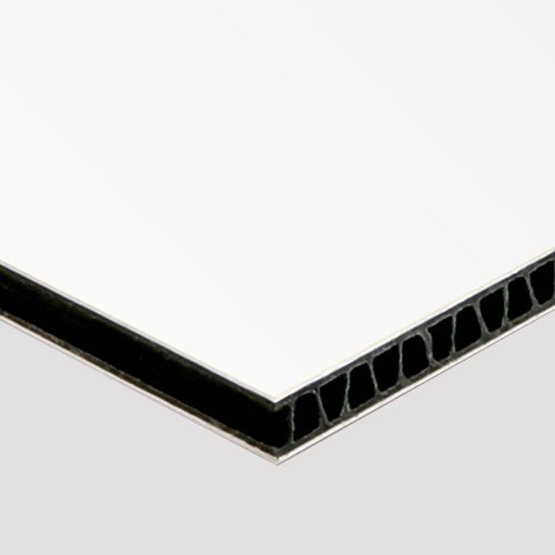 Aluminum Corrugated Plastic Sheet - Panel 1/4&#034; (6mm) x 24&#034; x 36&#034; - Polar White
