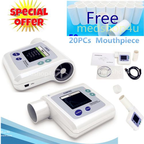 Digital Spirometer PEF FEFV1 FEF Lung Volume Device with PC software CONTEC SP10