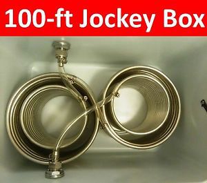 Jockey box single tap 100-ft stainless steel coil dbx1100 kegerator free ship for sale