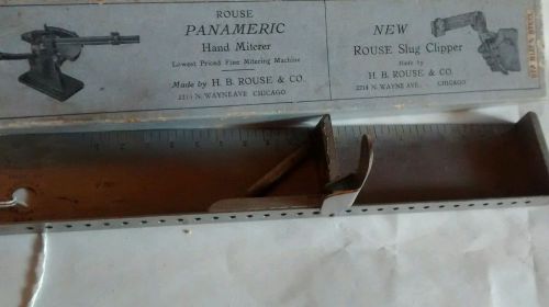 H B ROUSE Chicago stainless steel printers job stick tool